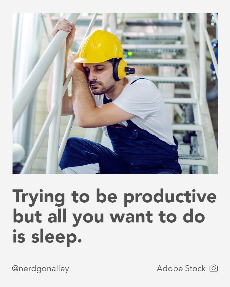 NerdgonA's tweet photo. Trying to be productive but all you want to do is sleep. 🥱

#StockPhoto #meme #nerdgonAlley #memes #stupidmemes #sarcasm #entertaining #wtfmeme #memehearted #crazymemes #memehumor #memeculture #memedose #unusualmeme https://t.co/vCKNpeGIKZ