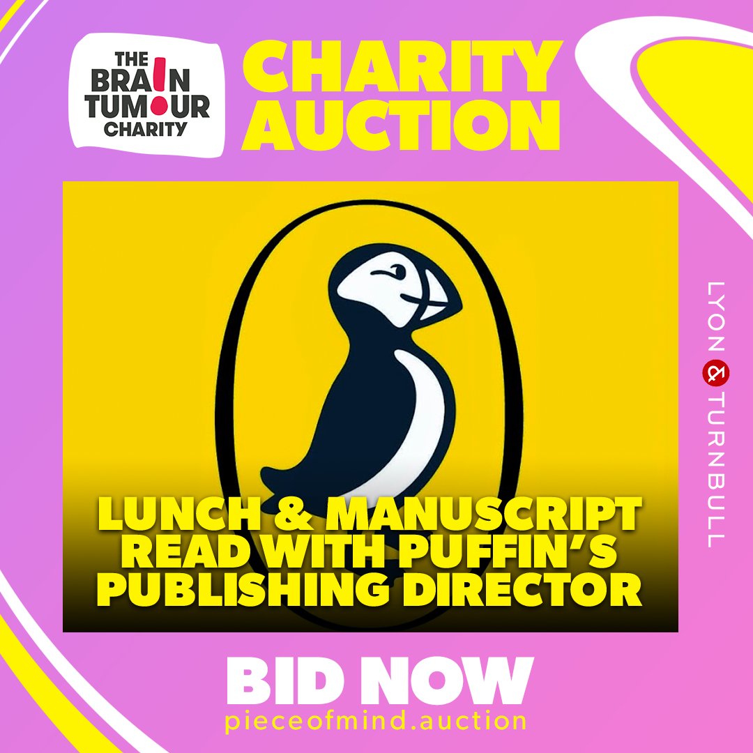 ALCS (@alcs_uk) on Twitter photo Bid for your chance to have your manuscript read by top literary agent <a href="/Taffyagent/">Cathryn Summerhayes</a> OR <a href="/RuthMKnowles/">Ruth Knowles</a>, publishing director at <a href="/PuffinBooks/">PuffinBooks</a>!
Take part in the charity auction until 7pm TONIGHT, with all proceeds going to <a href="/BrainTumourOrg/">The Brain Tumour Charity</a>
Head to pieceofmind.auction Bid for your chance to have your manuscript read by top literary agent <a href="/Taffyagent/">Cathryn Summerhayes</a> OR <a href="/RuthMKnowles/">Ruth Knowles</a>, publishing director at <a href="/PuffinBooks/">PuffinBooks</a>!
Take part in the charity auction until 7pm TONIGHT, with all proceeds going to <a href="/BrainTumourOrg/">The Brain Tumour Charity</a>
Head to pieceofmind.auction