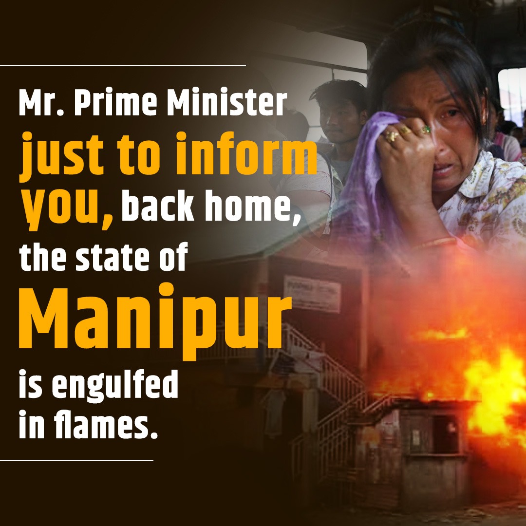 VermaDaksha2000's tweet image. यह एक गंभीर राष्ट्रीय मुद्दा है। 
मणिपुर भारत का अभिन्न हिस्सा है।
अमेरिका जाने से पहले पीएम मोदी ने मणिपुर के लिए कुछ मिनट क्यों नहीं निकाले?
यह डबल इंजन सरकार की पूरी तरह से विफलता है। हिंसा और अराजकता का कोई अंत नहीं है। #मणिपुर जल रहा है
#ModiAgainstNation