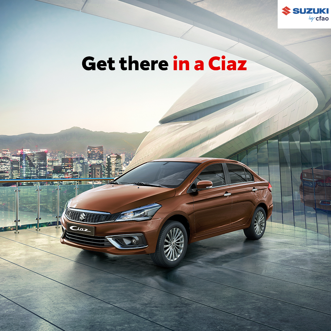 SuzukiCFAOKE's tweet photo. Adventure is calling, and the Suzuki Ciaz can take you there in style! With its auto AC, rear AC vents, leather upholstery and sunglass holder, you'll enjoy every drive with friends and family. Learn more here: https://t.co/zPT0Kco6AP.
#CompactConfidence #CFAOMotorsDrivesKenya https://t.co/PaYRLqWYGE