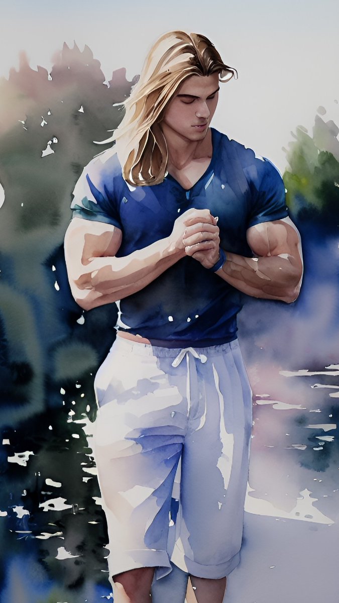 Blond guy in blue shirt
#stablediffusion #wombodream #aiart #aiartwork #AIイラスト #aimuscle #aimen #aihunk #aimusclemen #musclehunk #aiartcommunity #aiartist