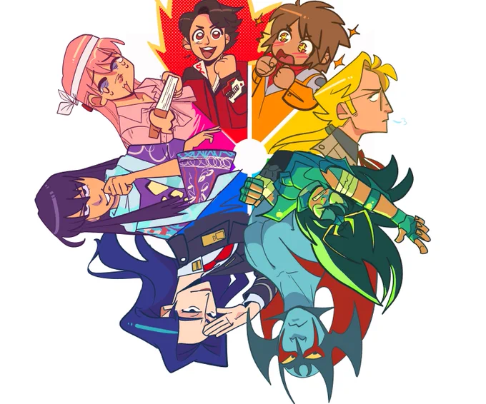 Here is the finished colour wheel!! This was a lot of fun, thanks for the suggestions : D
