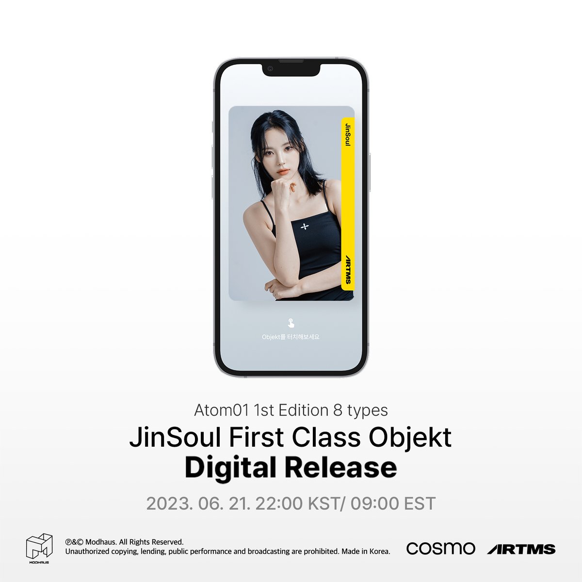 Atom01 First Edition (8 types)
JinSoul First Class Objekt
Digital Release

2023.06.21 22:00 KST / 09:00 EST

#ARTMS #JinSoul