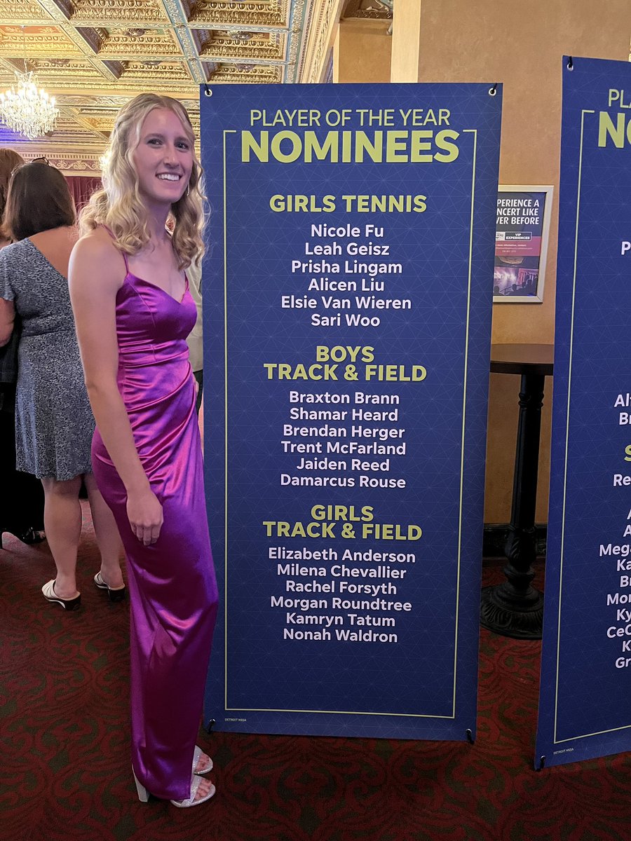 Michele Anderson (@michele54856715) on Twitter photo Congratulations Elizabeth Anderson! The incoming MSU track and field freshman was nominated for the Girls Track and Field award and attended the Detroit Area Sports Awards event! <a href="/MSU_TFXC/">MSU Track & Field/Cross Country</a> <a href="/NBHuronChiefs/">New Boston Huron Athletics</a> Congratulations Elizabeth Anderson! The incoming MSU track and field freshman was nominated for the Girls Track and Field award and attended the Detroit Area Sports Awards event! <a href="/MSU_TFXC/">MSU Track & Field/Cross Country</a> <a href="/NBHuronChiefs/">New Boston Huron Athletics</a>