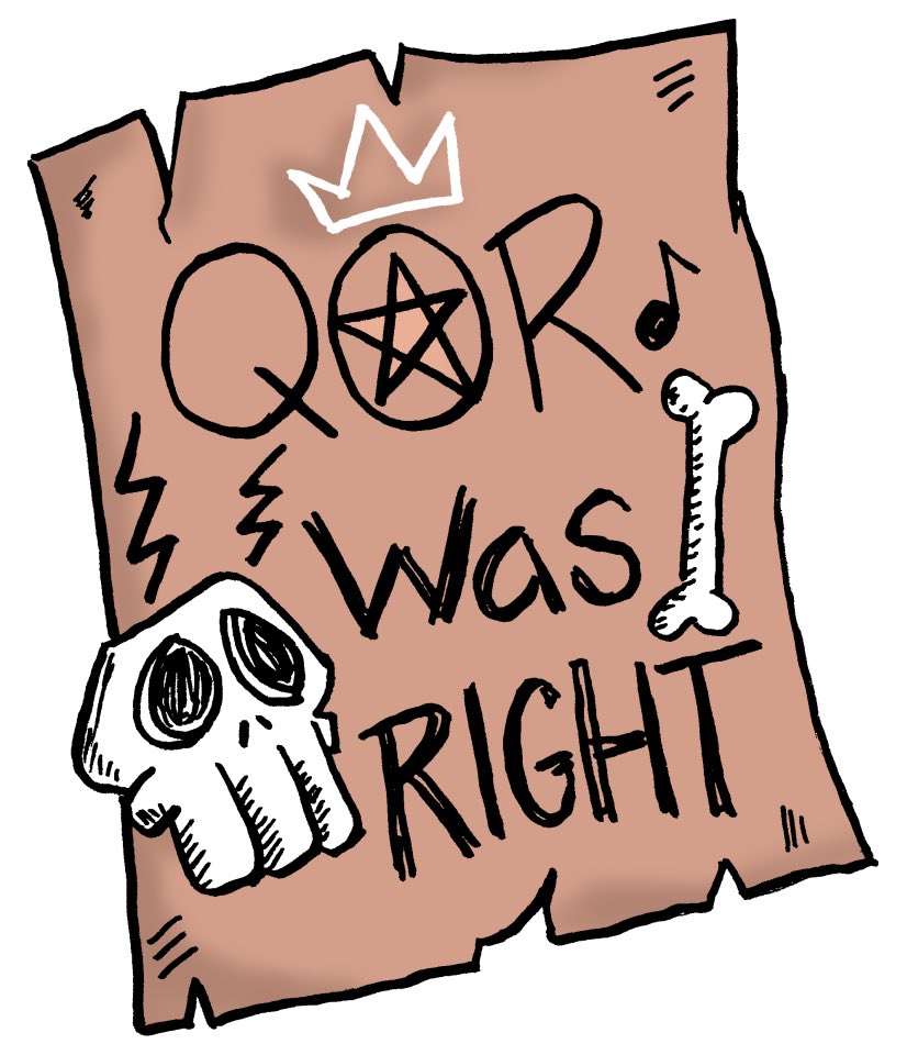 “Qor Was Right”

Art of found graffiti related to the dark god Qor, one of the six known gods in Meridian 59 who martyred themselves to stave off the end of the world in the Great Cataclysm. 

Many mysteries abound as to what truly happened…

Art by <a href="/jessekiefer/">Jesse -NerdSounds-</a>