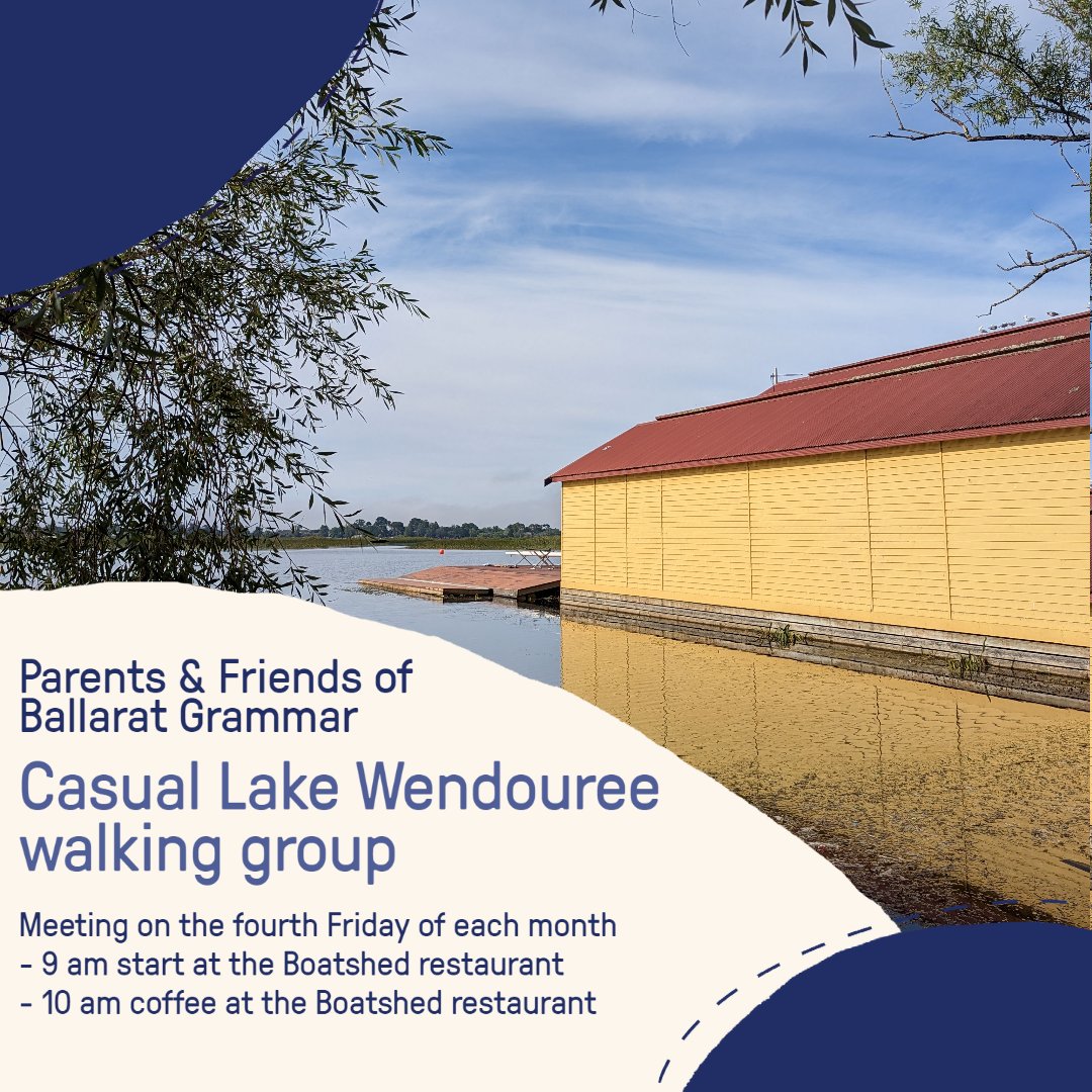 📣 Calling all walkers and coffee drinkers ☕🚶 The next walk will be tomorrow (Friday 23 June). For more information about becoming involved in Parents & Friends of Ballarat Grammar, please contact fobg@bgs.vic.edu.au