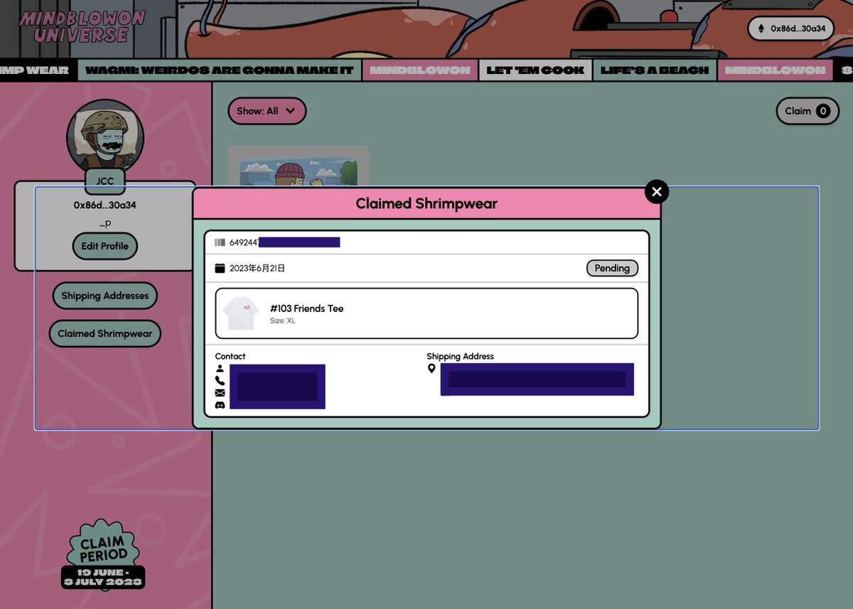 🦐🦐🦐 Claimed my 🦐🦐🦐
@MindblowonNFT