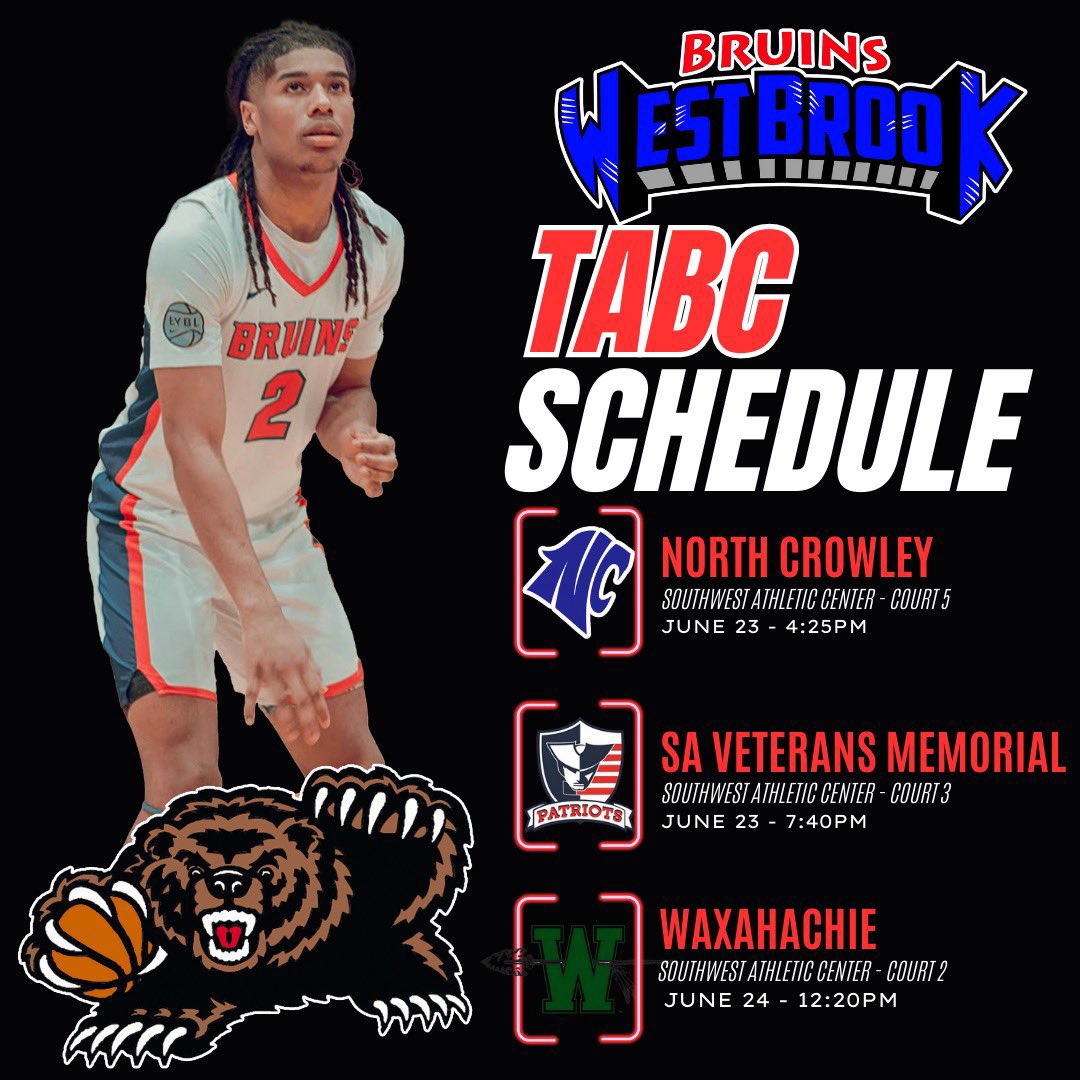Schedule for TABC this weekend