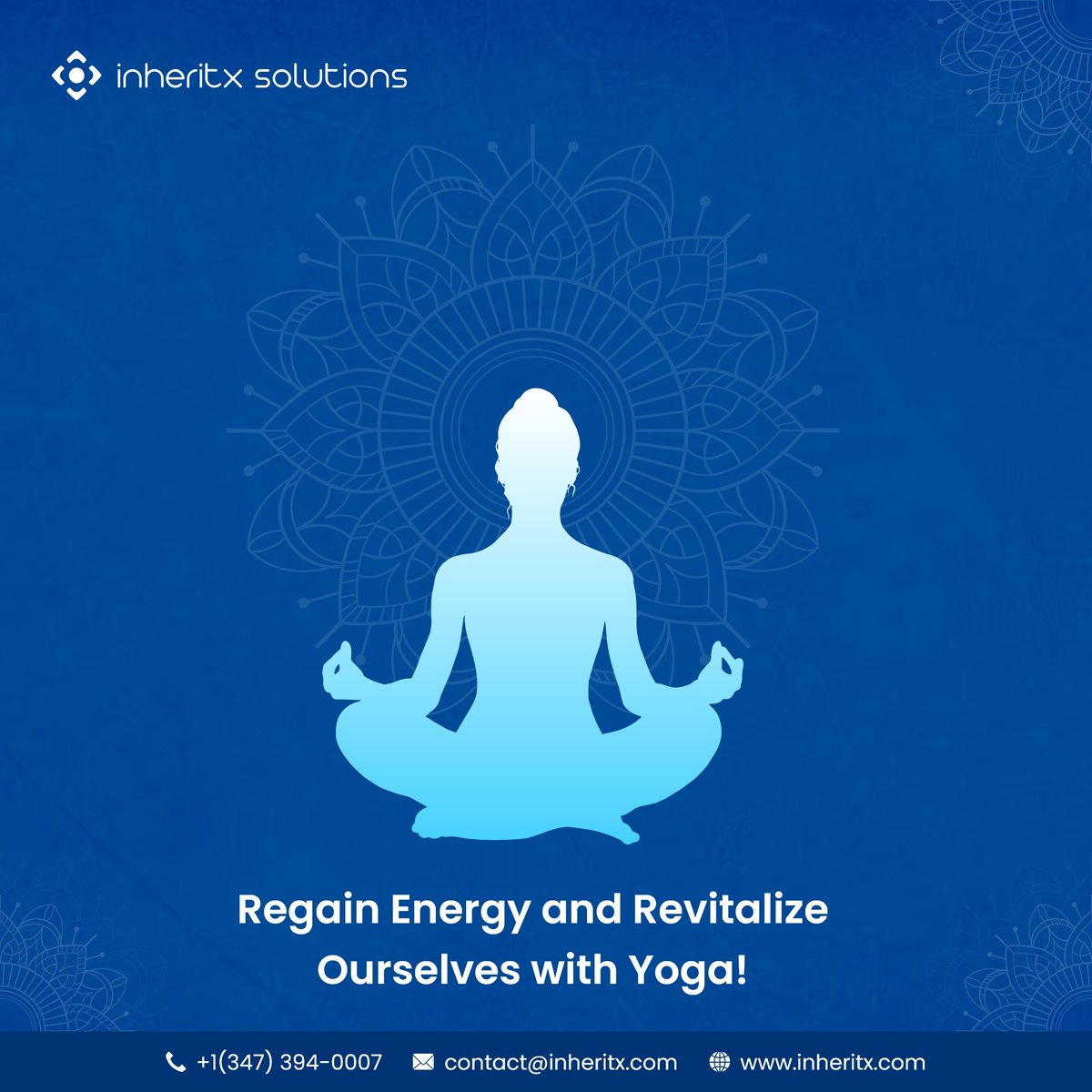 inheritx's tweet image. International Day of #Yoga reminds us to implement the best practices of exercise and #meditation to rejuvenate our mind and body. InheritX family wishes all of you an energetic International Yoga Day!,

#internationalyogaday #yogaday  #internationalyogaday2023
