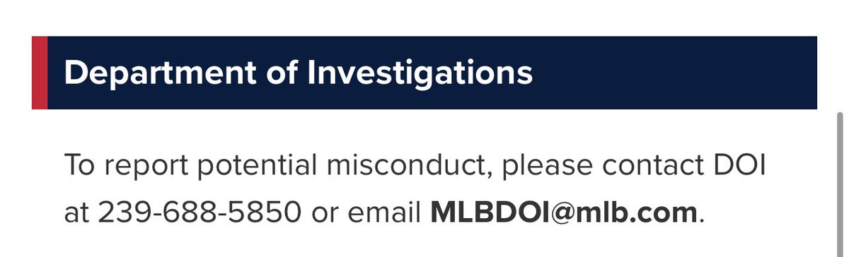 @BallySportsSW @Rangers Let’s flood this number and email for tampering of the game! Let’s all band together to catch the medias and @MLB attention!