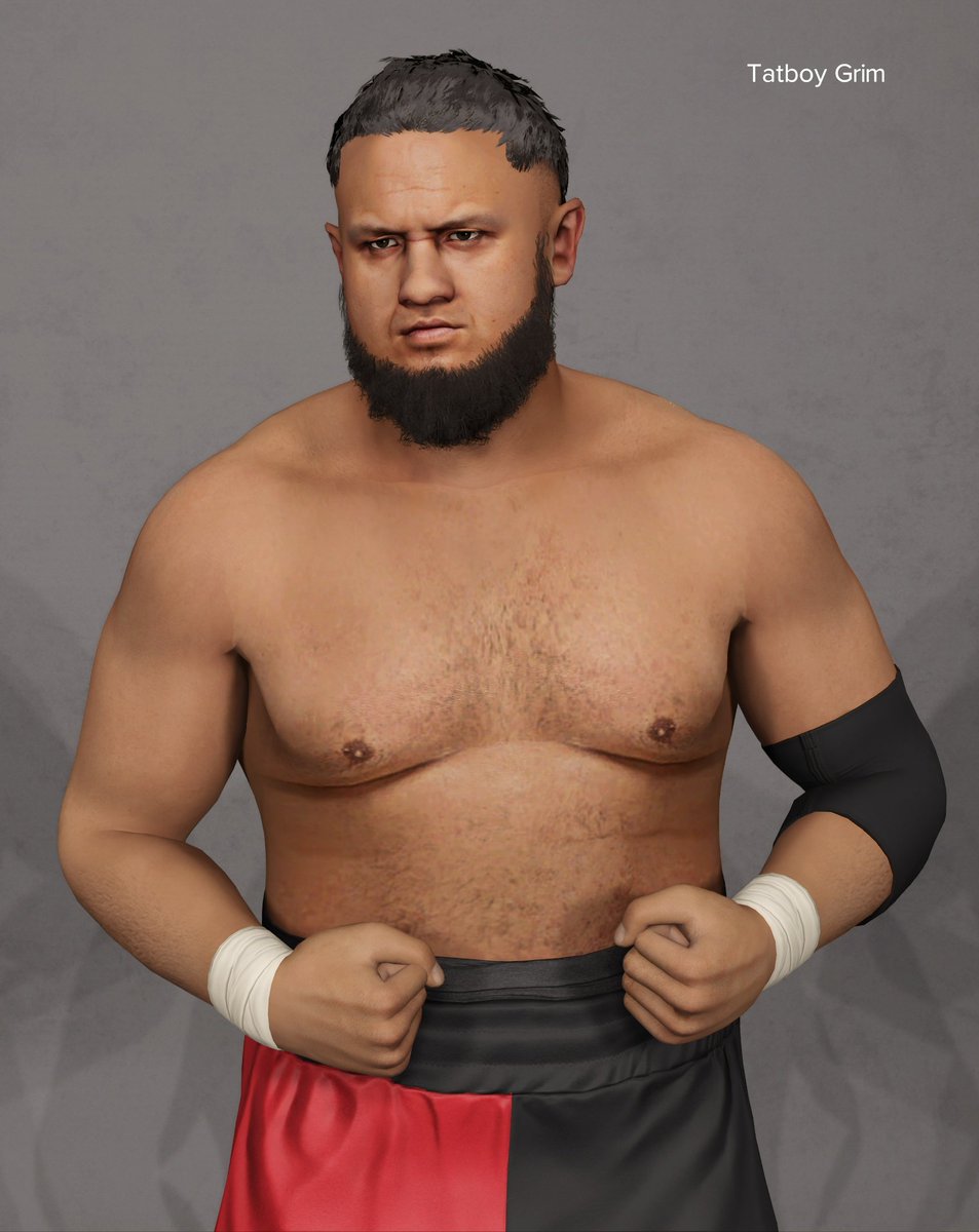 Was a bit bored and decided to do a little work on my Samoa Joe. I'm sold on everything but the hairstyle. 

Any suggestions, or do you like this one? #WWE2K23 @SamoaJoe https://t.co/SE13KvSO2g