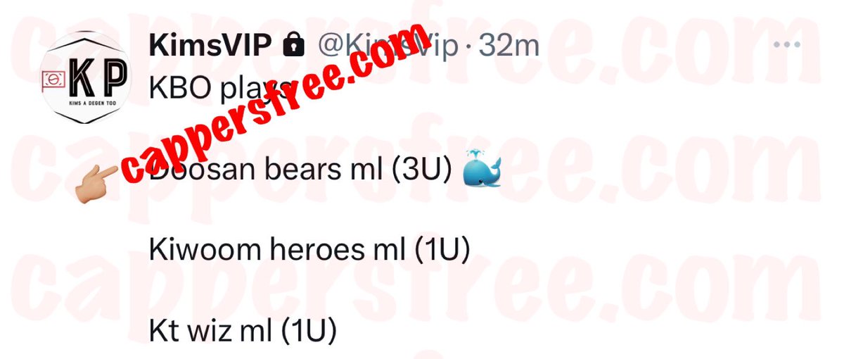 cappersforfree's tweet image. #KimsPicks