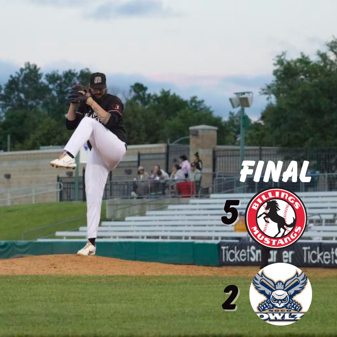 Mustangs's tweet photo. 1-0 on the day🤠 #stanggang @PBL1939 https://t.co/X3ycNkY49b