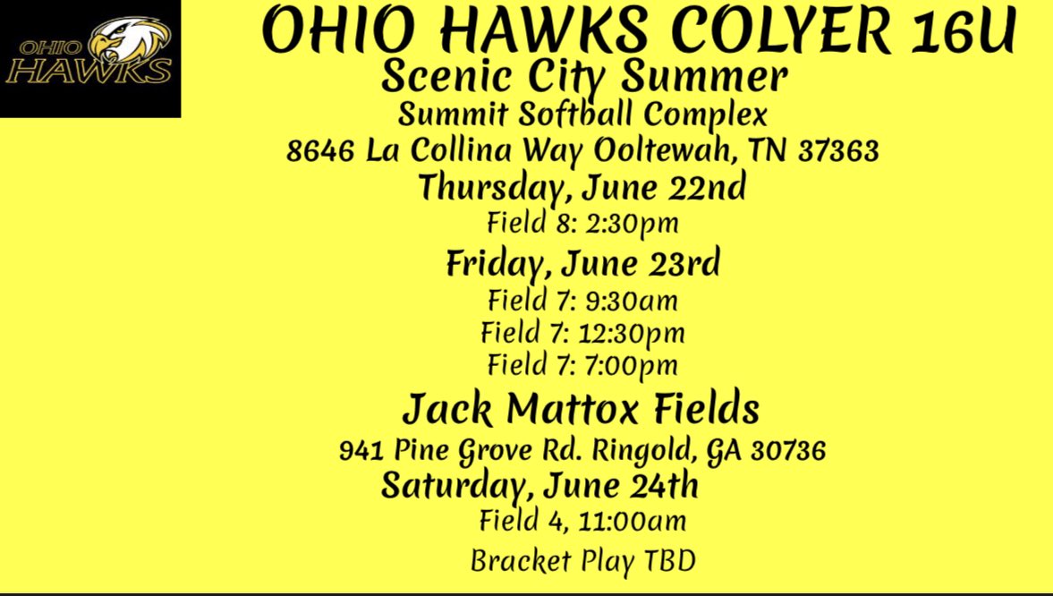 Tennessee bound 💪🏼 looking forward to being back at it 🥎 <a href="/MU_SpartanSB/">Manchester University Softball</a> <a href="/OtterbeinSB/">Otterbein University Softball</a> <a href="/CVilleLTS/">LadyTigerSoftball</a> <a href="/HawksColyer16u/">Ohio Hawks</a>
