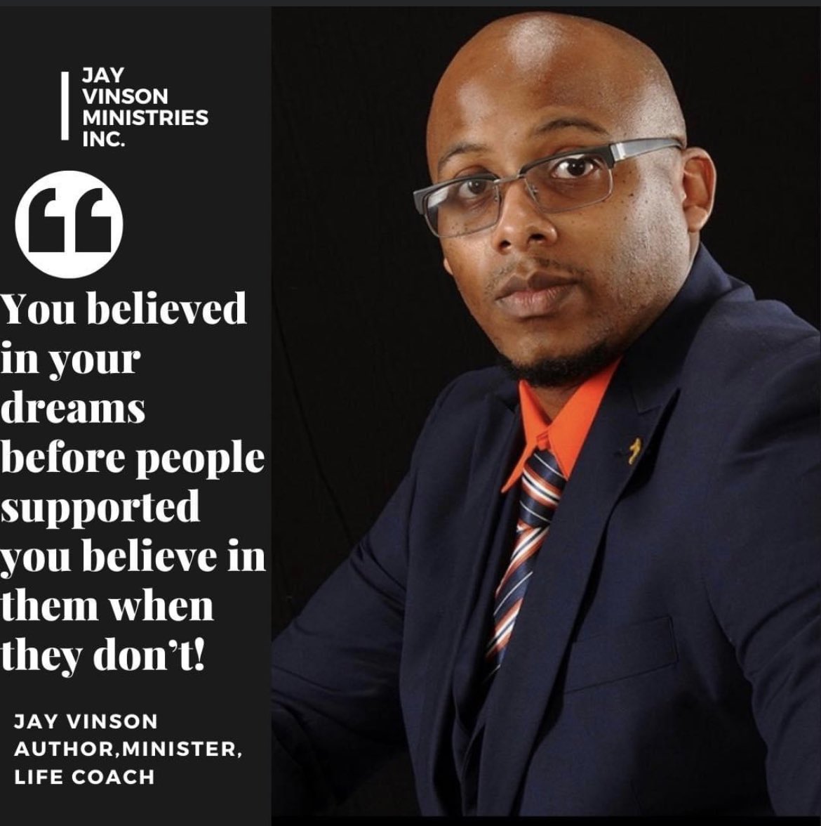 JayVinson30's tweet photo. Always #Believe in yourself even when no one else does!!
Type โ๐๐ฝโif you feel me & โRTโ
.
.
.
#JayTalk #Gems #Nuggets #Wisdom #InspirationalQuotes #Purpose #Destiny #Dreams #Goals #YouthCoach #SpiritualCoach #Author #Minister #CEO #YouDig #YouFeelMe #JayVinsonMinistriesInc https://t.co/LzNu3xZP27