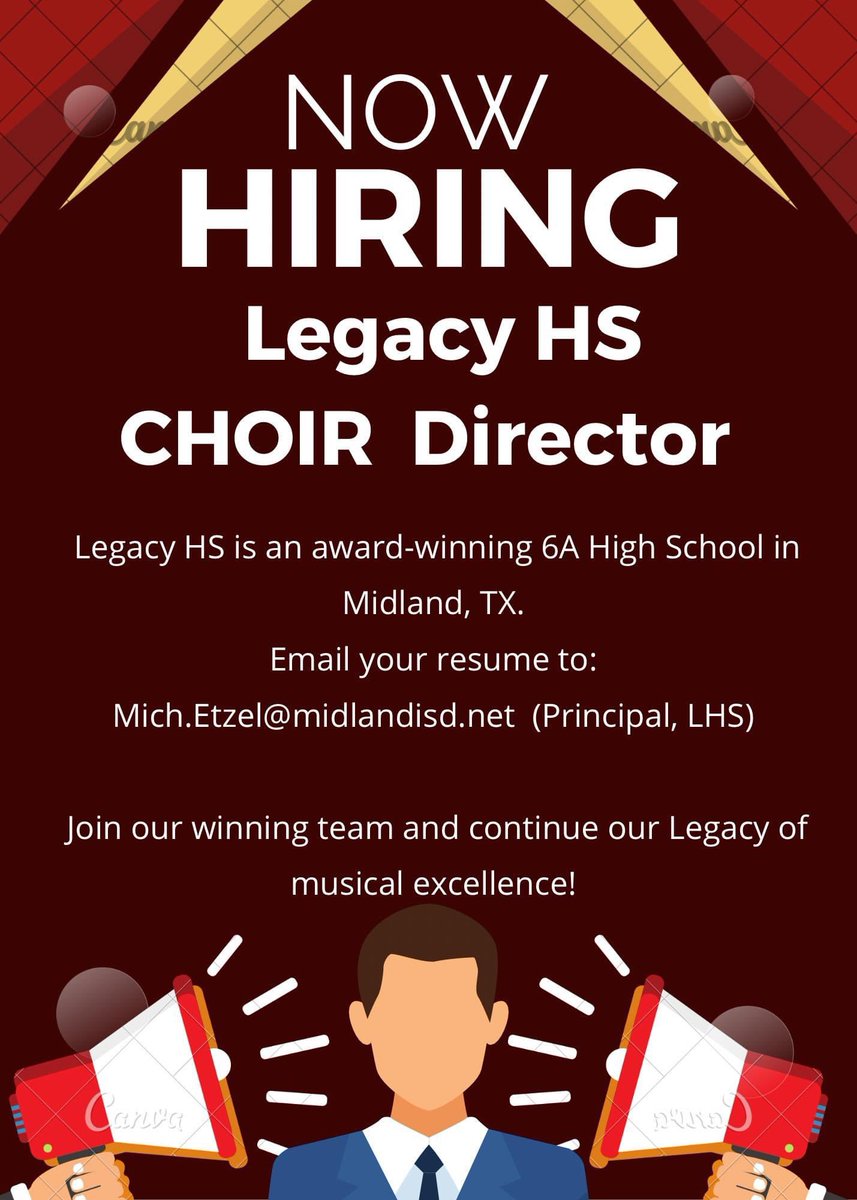 Come join the team! #RebelNation @Midland_ISD