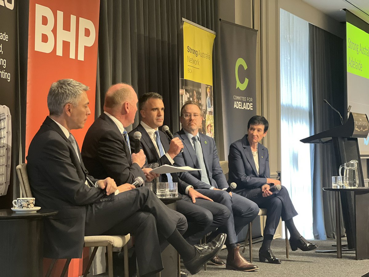 Great to be part of the Strong Australia Business Panel hosted by <a href="/BCAcomau/">Business Council of Australia</a> @C4ADL 

Discussing my vision for the State’s economic future that is smart, sustainable and inclusive.