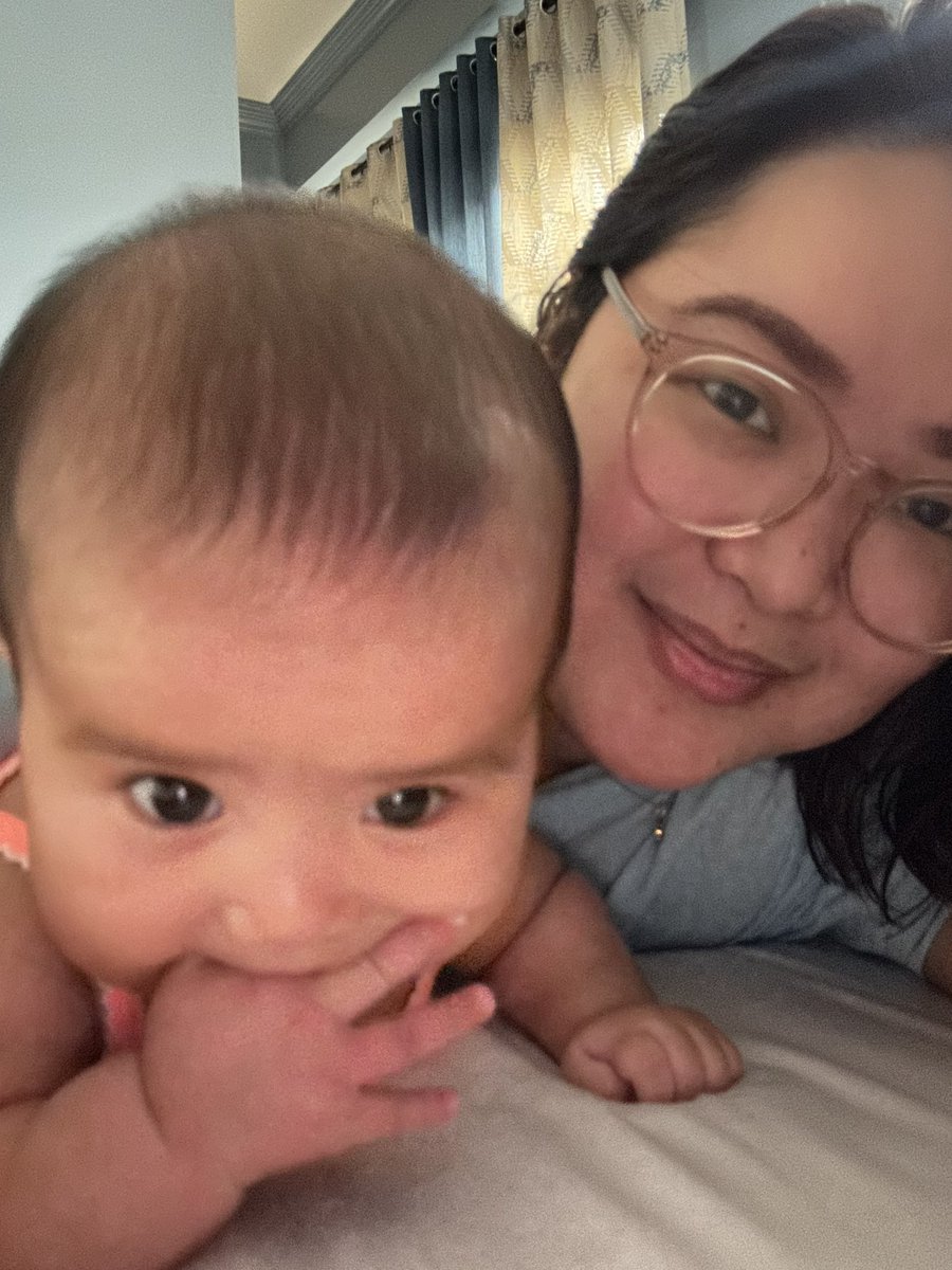 Mommy and tummy time before mommy’s hearing 😘