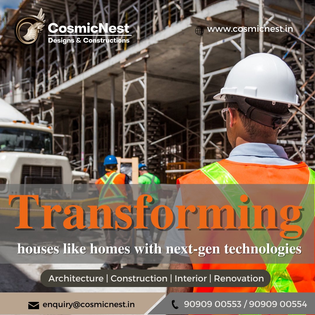 Transforming houses like homes with next-gen technologies. For details contact +91 9090900553

#cosmicnest #architecture #interiordesign #construction #contractors #interiordesigners #architecturelover #newconstruction #interiordesigns #architecturedaily #bengaluru