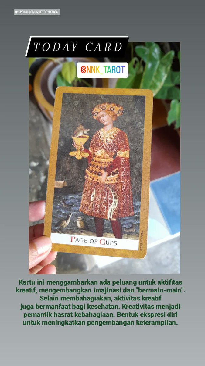 #TodayCard
Rabu, 21/6/2023
Follow IG @nnk_tarot

#cardoftheday #dailytarot #everydaytarot #tarotcard #oracletoday #enjoyyourday #haveagreatday #tarotmood #tarotmessage #Tarotcards #todaytarot #tarotlovers