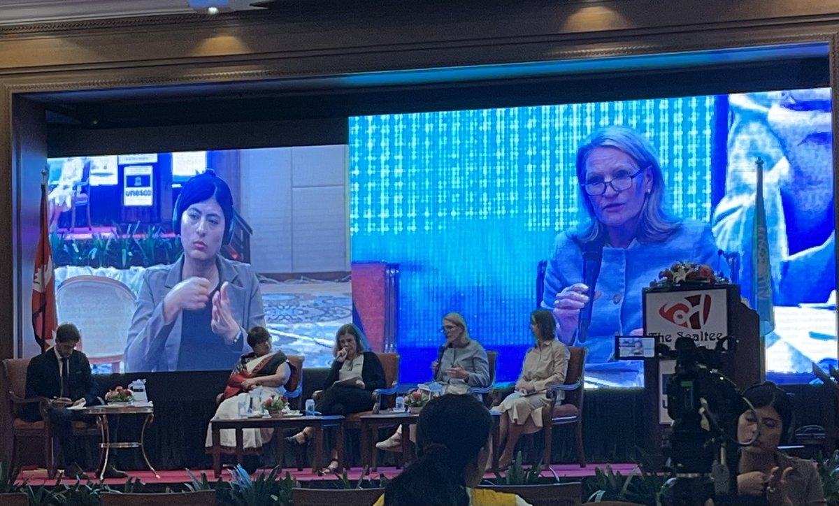 milleridriss's tweet photo. Fantastic ⁦@UNESCO⁩ meeting in Kathmandu yesterday to launch the UN guide for policymakers on addressing hate speech through education. Honored to be a part of the conversation &amp; learn from such rich &amp; diverse experiences across South Asian region. Link to guide below 1/ https://t.co/mwACInQa4L