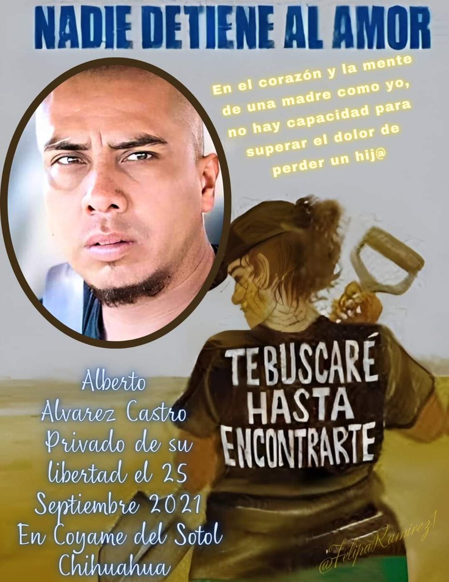 Alberto
#PresenteAhoraySiempre
#HastaQLaDignidadSeHagaCostumbre #AltoAlasDesaparicionesForzadas #TuAusenciaMeDioUnDuroGolpeDirectoAlCorazon #DejarDeLucharEsEmpezarAmorir #JuntosEnCadaBusqued #HastaEncontrarlos
<a href="/1LuzEnElCamino/">Una Luz En El Camino</a> <a href="/BuscoHijajohana/">Busco a mi hija Johana Jazmín Riso Jasso</a> <a href="/imecantu16/">Imelda Ale</a> <a href="/canibalmugroso/">Armadillos Rastreadores México Formadores de Paz</a>