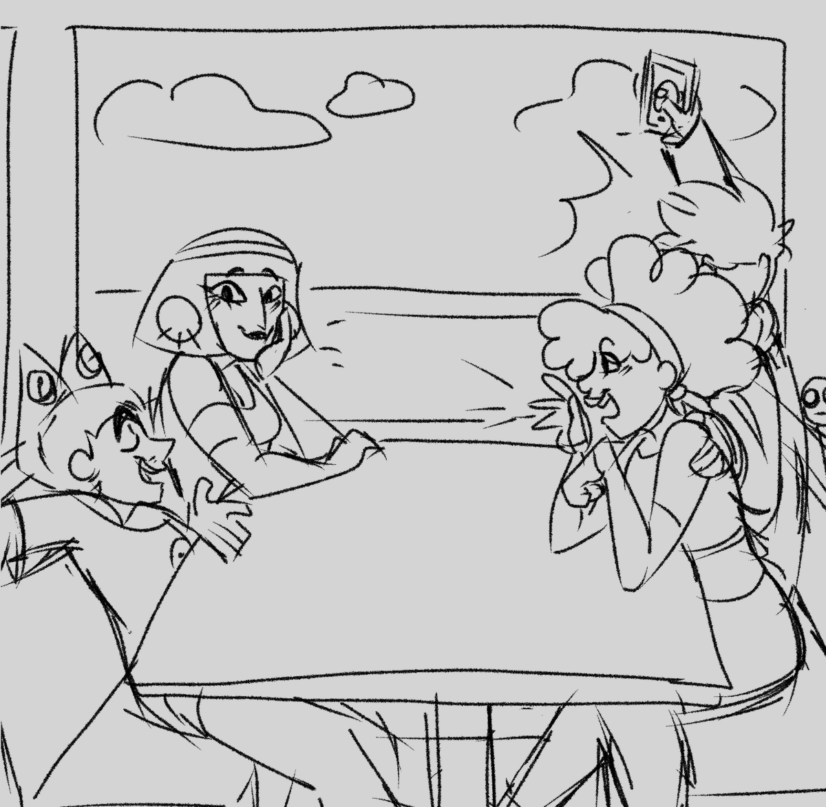 Ermmm tubfucius kahlopatra double date (cringeler suggestion), idk if I have the strength to fully color it n stuff so I’m posting it how it is 😭 i lovethem all,,.,
#clonehigh