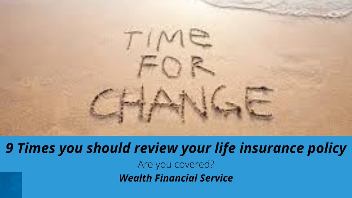 wfslife's tweet photo. Nine Times You Should Review Your Life Insurance Policy
 
You have a job, a house, and a family.  You have worked hard to build and put together this life, but have you given thought to what may happen if you suddenly were not around to help sustain

https://t.co/MfJqWcUrKJ https://t.co/91GLKJwSKp