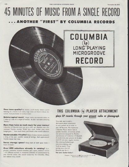 MaxxGhe's tweet photo. 18/06/1948.
La Columbia Records presenta al Waldorf-Astoria Hotel di New York il nuovo disco formato 33 giri 1/3 (o "LP"): puo' contenere fino a 23 minuti di musica per lato rispetto alla possibilità di soli tre minuti di un disco a 78 giri.
#LongPlaying https://t.co/C4b1EZa35O