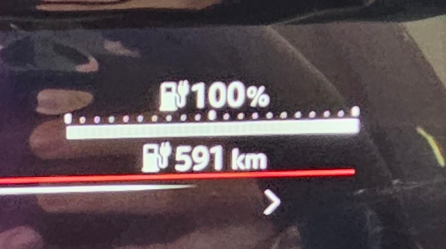 fisherman_j3's tweet photo. そういえば出荷時の航続距離は591kmだった
#日産アリア
#B9e4orce https://t.co/vzArtGOZf5