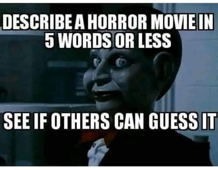 This should be tough?

#HorrorFamily