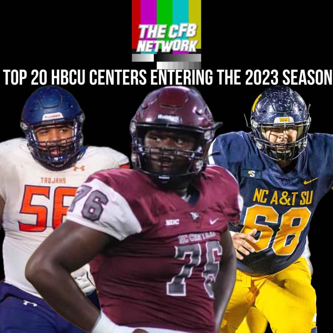 thecfbnetwork's tweet photo. Here are the picks for the CFBNETWORK Top 20 HBCU Centers entering the 2023 season

*1 entry added for each 1 transfer portal entry*

#CFBNAfterHours https://t.co/EBy50BAoiu