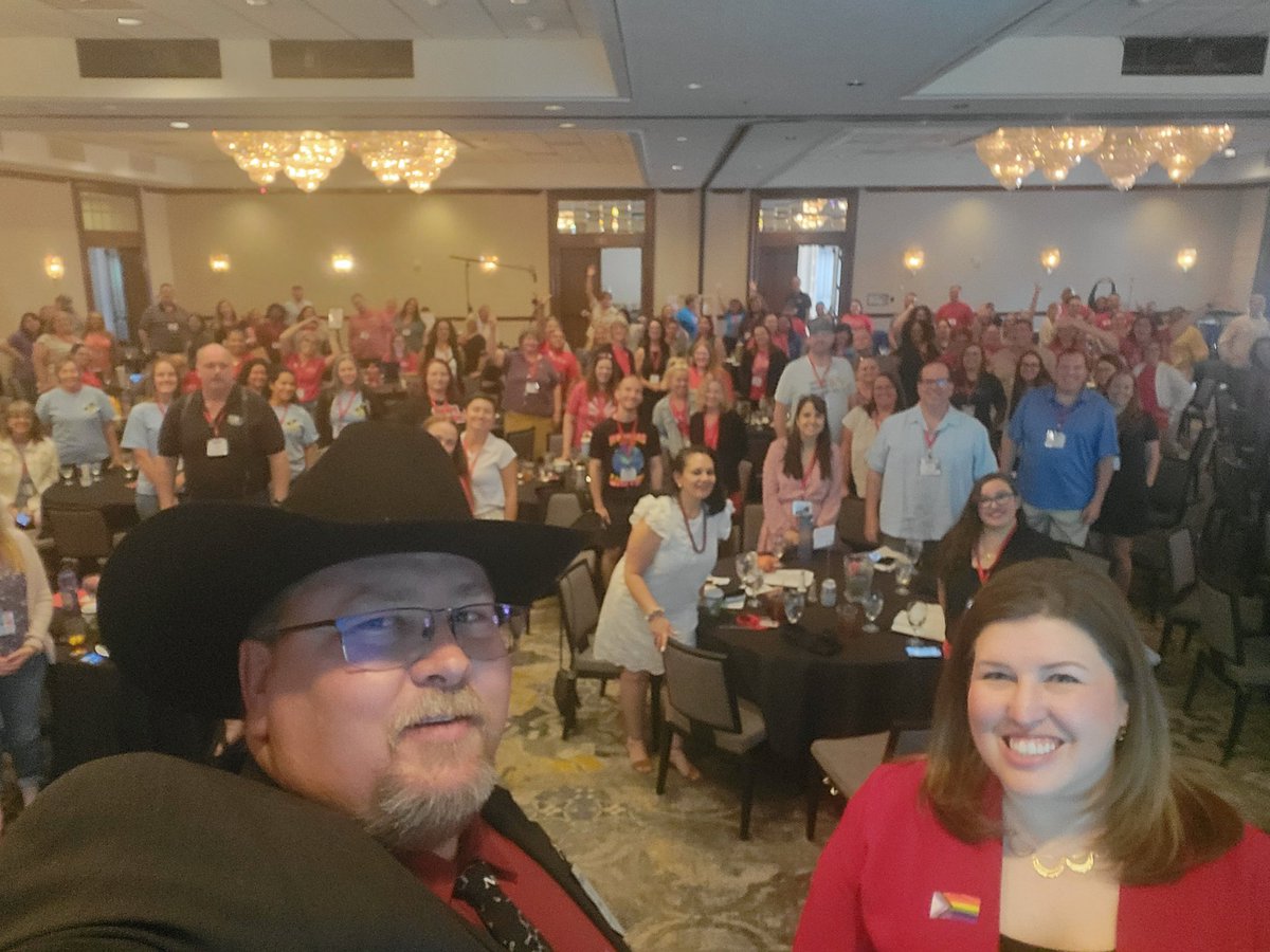 ropercowboyinaz's tweet photo. So I am very behind in posting, but it was an honor on Friday to share the stage with the amazing @Amber4Education and the inspiring leaders and officers at the @ArizonaEA Leadership and Growth Summit! True Leadership listens to better serve, and I felt heard! #bestprofession https://t.co/v8p4t0Opt3
