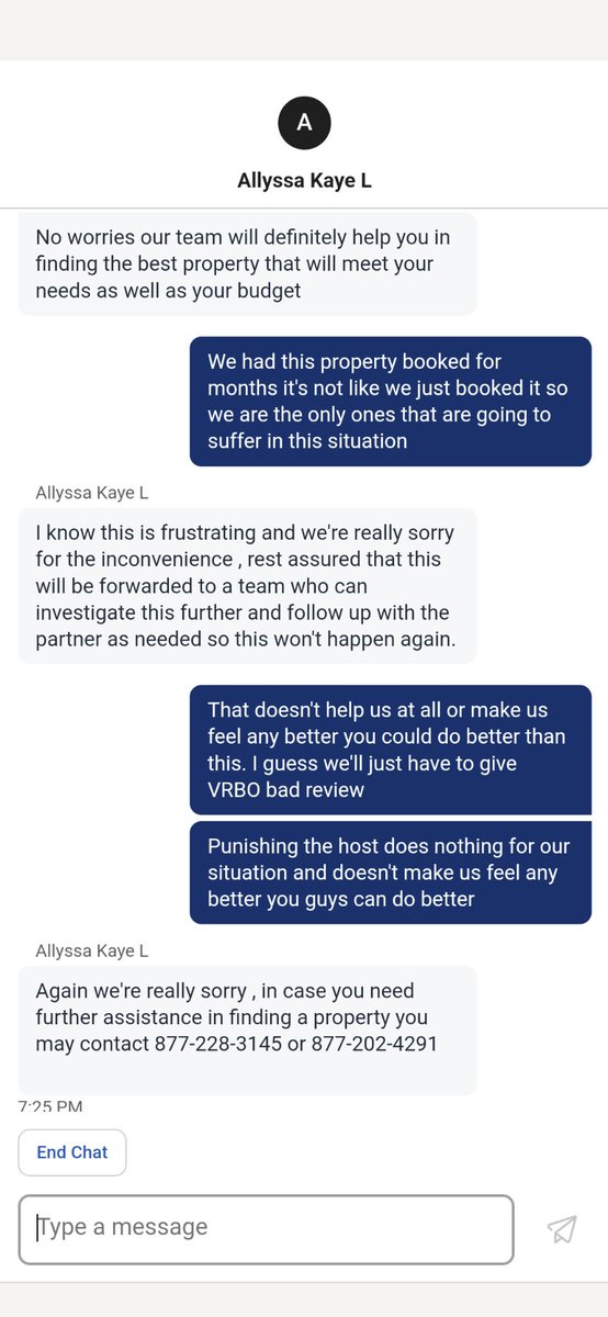 tonysova's tweet photo. Don't ever rent from VRBO. We had our reservation cancelled by the host 3 days before our dates. No help from VRBO. Our rental was months ago. https://t.co/1PGEUzjX2k