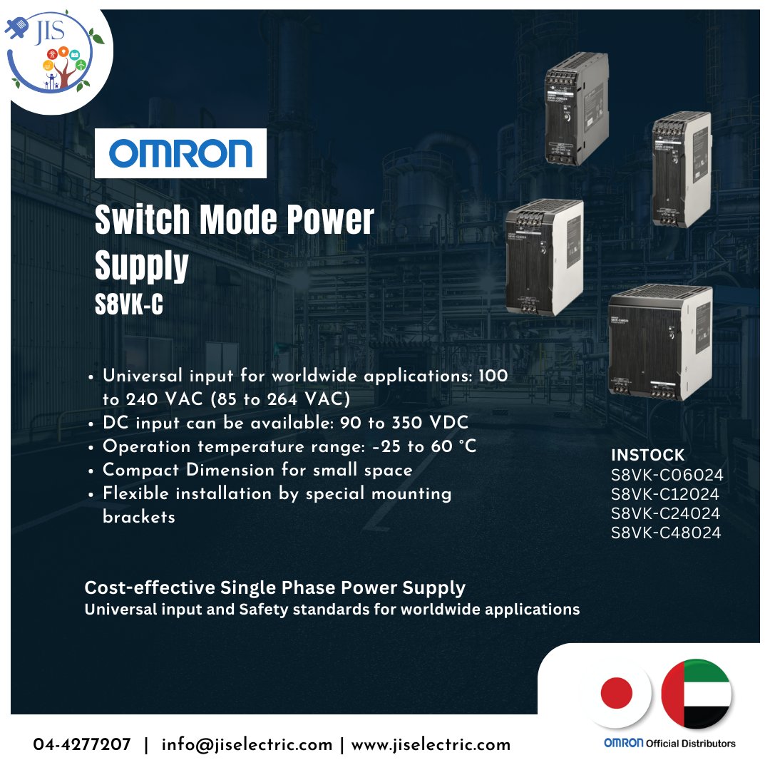 jiselectric's tweet image. Switch mode power supply - S8VK C
Make: OMRON

Contact now: 044277207
or Visit Us: jiselectric.com

#omron #OmronAutomation #omronplc #electronicsolution #electronicsprojects #electronicsengineering #electronicsproject #electronicsengineering #manufacturer #manufacturing