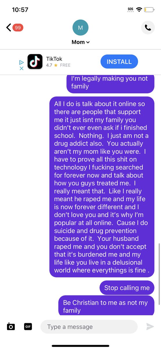 Ev330oh's tweet photo. The type of conversations I have with my family https://t.co/1ptJBnSse6