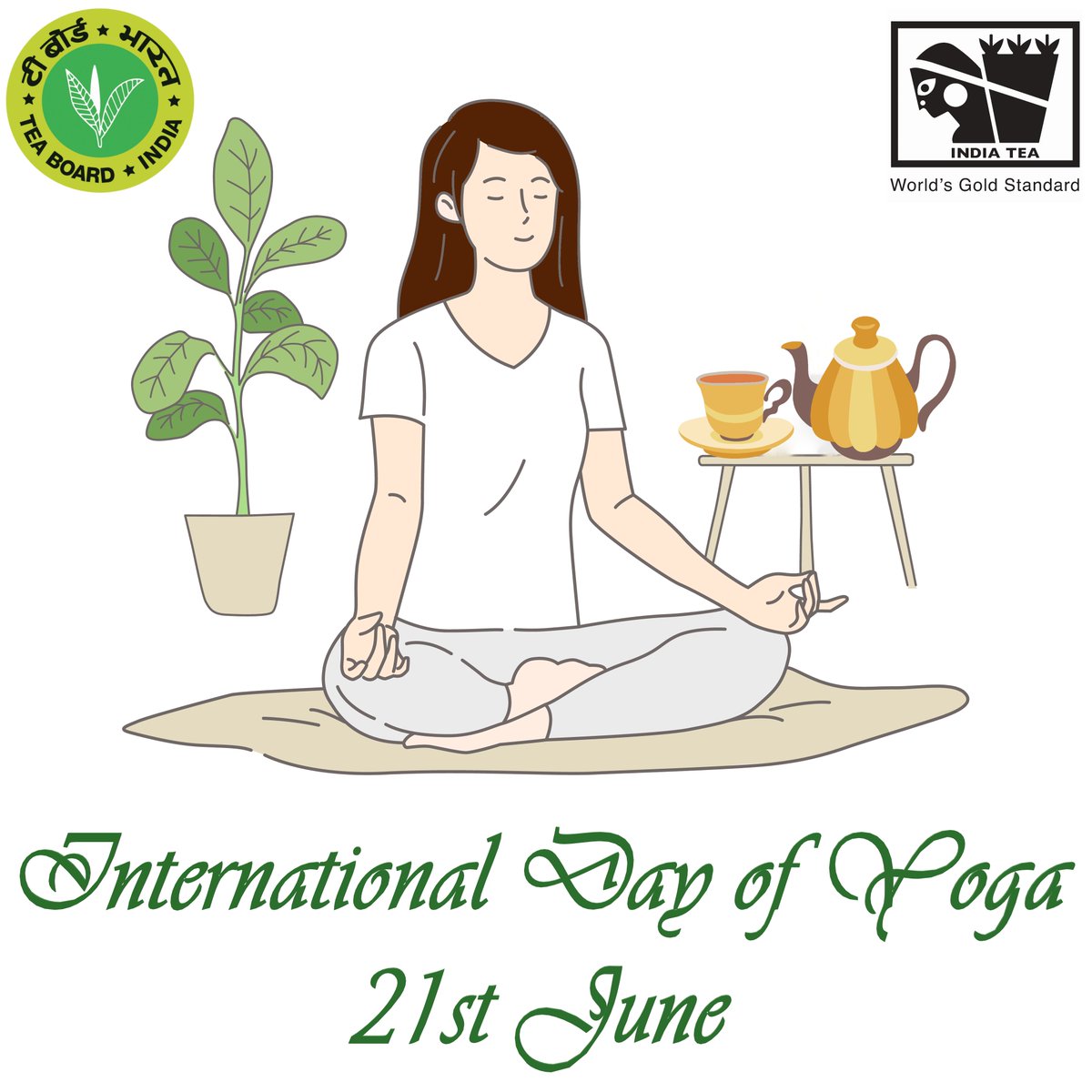 teaboardofindia's tweet photo. Set out on a fulfilling journey of wellness, healing and peace through the two invaluable gifts from India – Yoga and Tea #InternationalYogaDay #InternationalYogaDay2023 #IndiaTea #IndianTeaLove #IndiaTeaAndMe https://t.co/mpYLQY3935