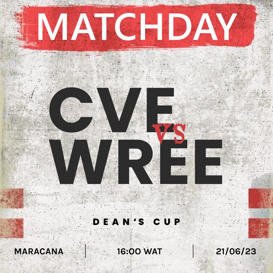 Group B 

CVE vs WRE

4pm Today! | Maracana🏟
#uilnuesadeanscup