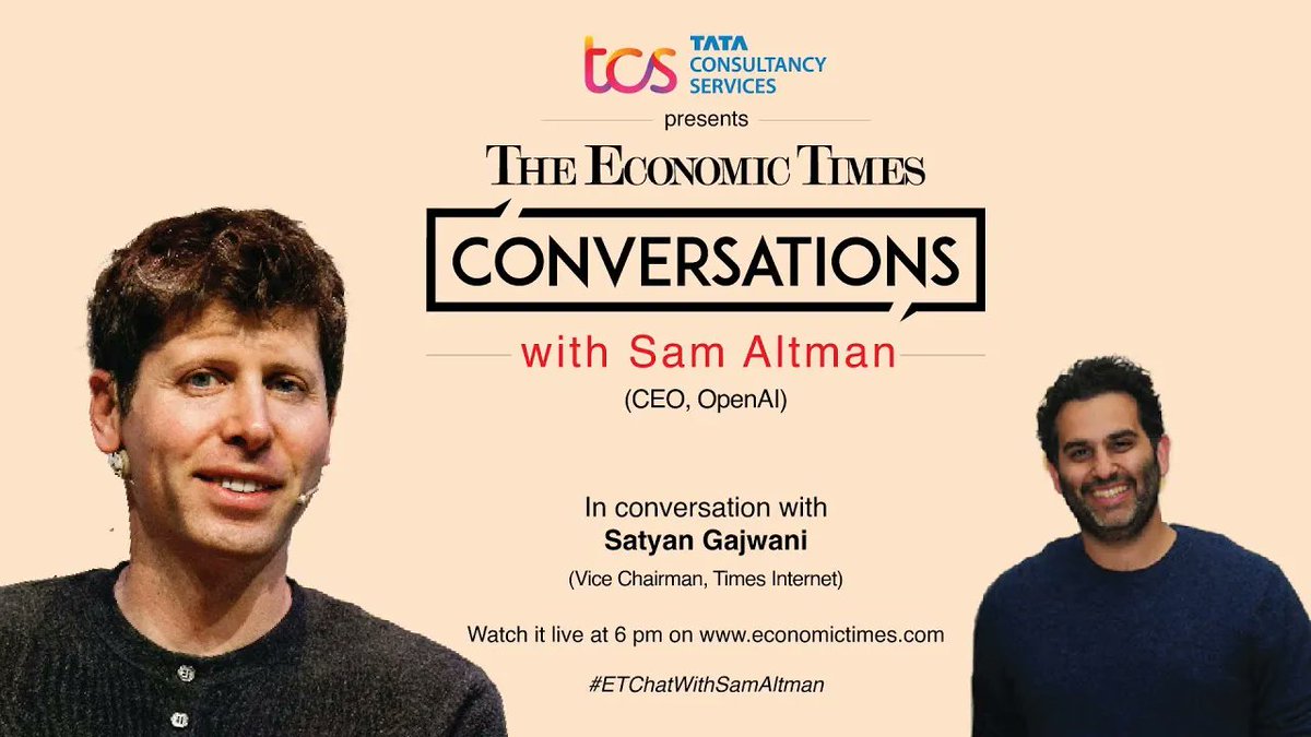 MonceAbraham's tweet image. . @EconomicTimes Conversations with @OpenAI CEO @sama and @SandhiniAgarwal, Policy

#GeneralPurposeAI #AGI #Productivity #Scale #Robots #Regulation #Government #NuclearFusion #Energy #Tools #TalentDensity #Team #Culture #India #ArtificialIntelligence #AI 

youtube.com/watch?v=AiE7Fs…
