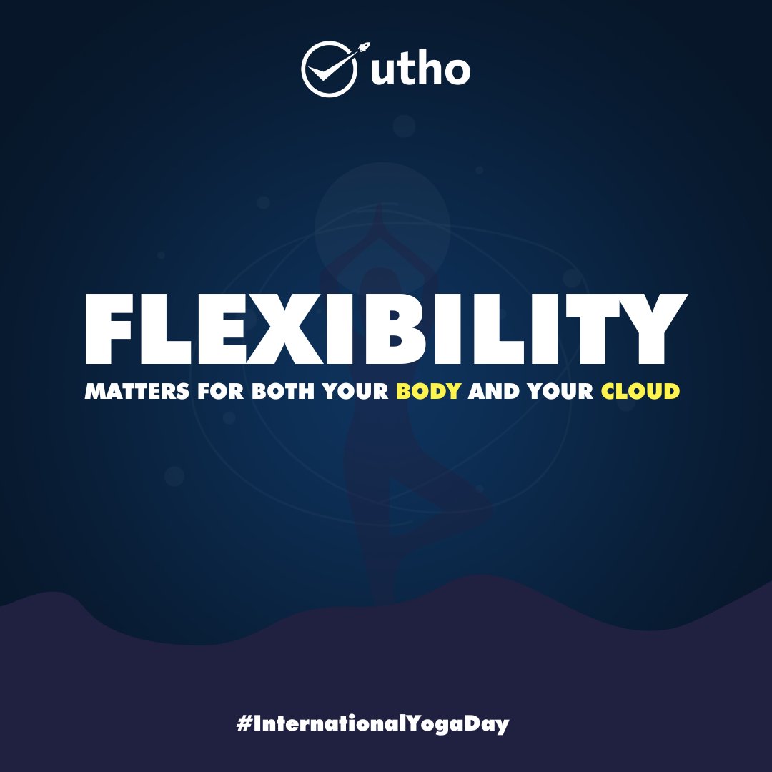 Let's achieve greater #cloud flexibility with #Utho, Happy International Yoga Day...

#cloudservices #flexibility #internationalyogaday2023 #yoga #yogaday2023