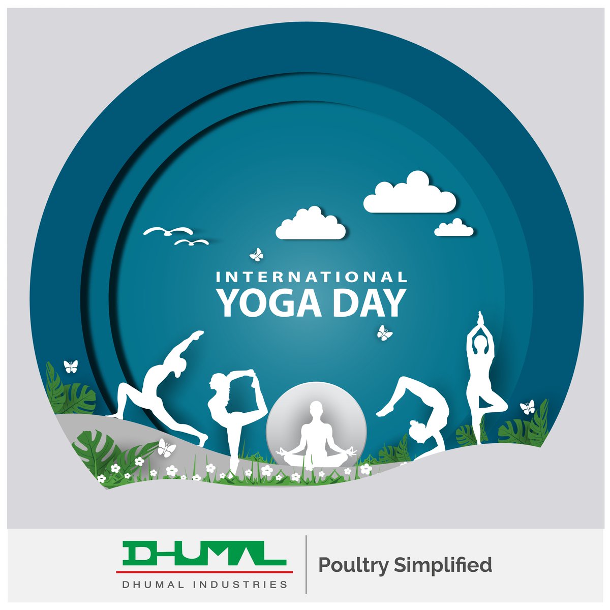 Happy International Yoga Day 

#yoga #InternationalYogaDay  #PoultrySimplified #dhumal #DhumalIndustries #poultryequipment #poultry #eggfarm #chickenfarm #PoultryIndia #poultryfarm #PoultryIndustry #turnkeypoultrysolutions #broilers #layers #breeders  #verticalfarming