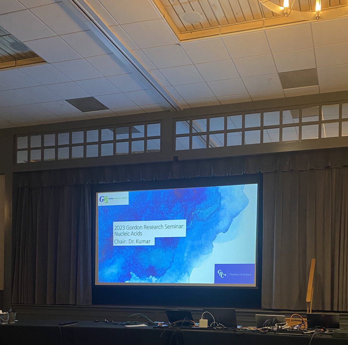 ananthb3lyp's tweet photo. 2023 GRS Nucleic Acids @GordonConf! It was my honor and privilege to chair this meeting! Two days of cutting edge science followed by an amazing panel conversation with Dr. Mano @Alnylam and @KrishnanYamuna! I shall remember this meeting forever! #grs2023 #grs #nucleicacids https://t.co/jy9yUDiKgq