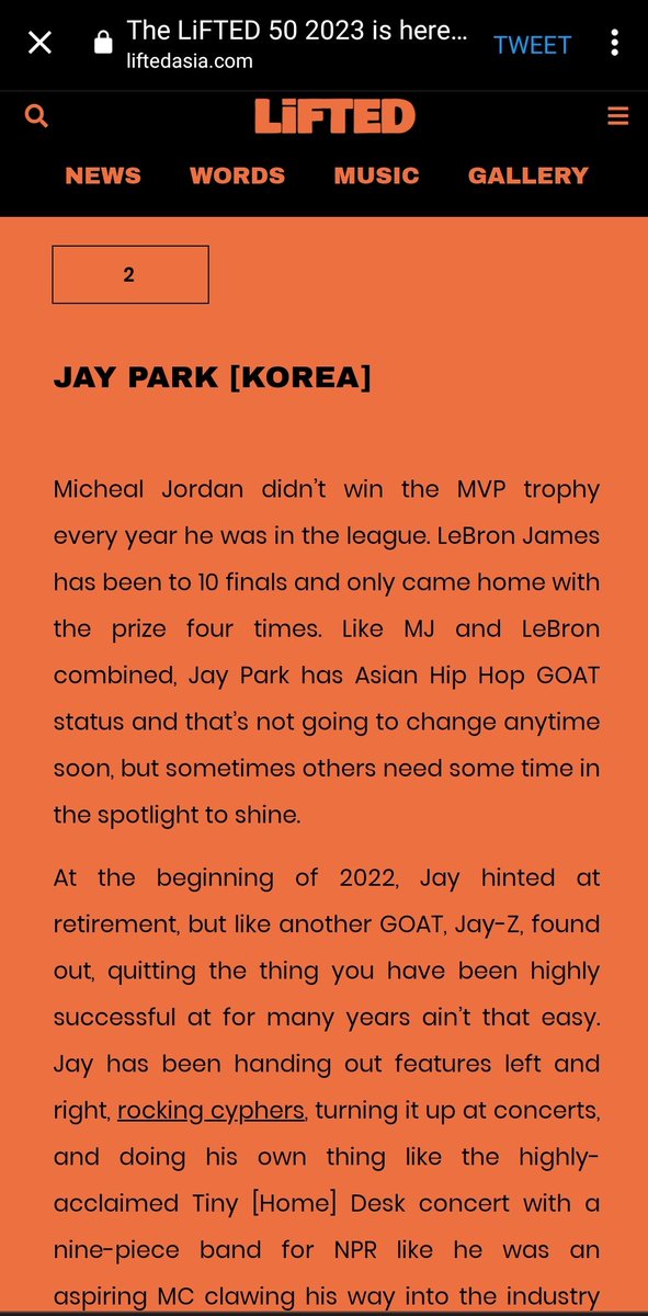 'Jay Park has Asian Hip Hop GOAT status' 

damn 😙🤙