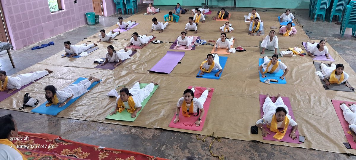 9th International Day of yoga celebrate. 
Organized by Patanjali yog samiti Goalpara District 
#patanjaliwellnesscenter 
#Patanjali_yoga_peeth 
#Ayushministry 
#InternationalDayofYoga2023 
#District_administration_Goalpara