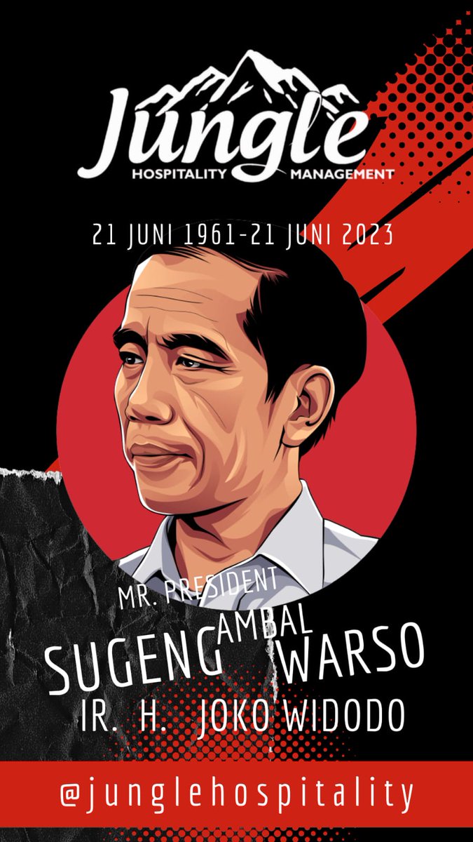 Selamat Ulang Tahun Ir. H. Joko Widodo. Presiden Republik Indonesia. 
Semoga sehat selalu,  panjang umur dan Tetap mendapatkan kemuliaan dari Allah SWT