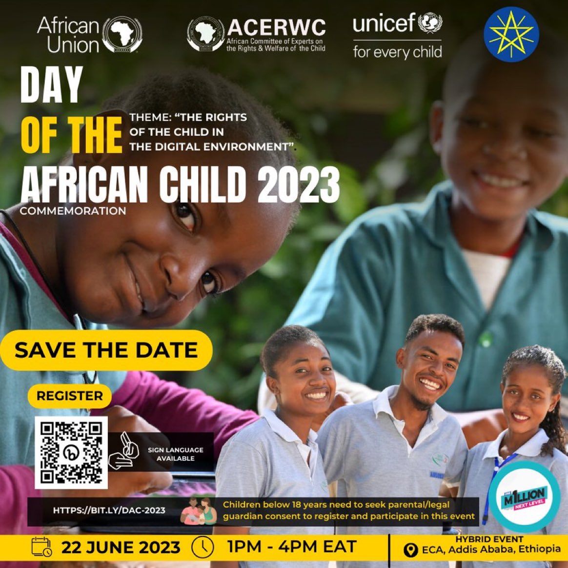 REGISTER HERE for the upcoming #DAC2023: 📍bit.ly/DAC-2023✍️
📅: 22 July 2023
⏲️: 13:00 - 16:00 (GMT +3)

#ChildrenTodayYouthTomorrow