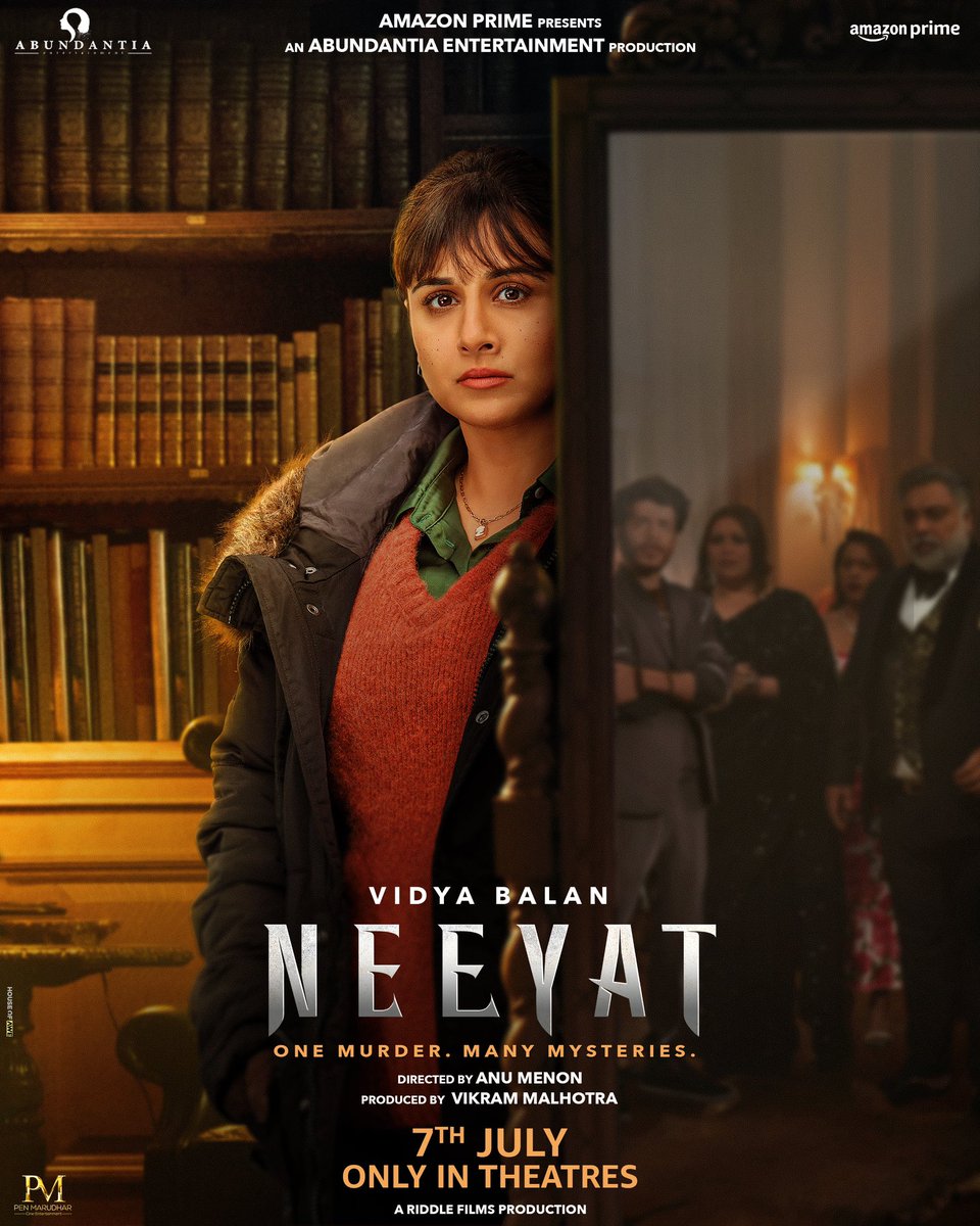 Meet Mira Rao. The not-so-classic detective in a classic murder-mystery!

Trailer out TOMORROW!
#Neeyat releases on 7th July, only in theatres. 

@anumenon1805 @Abundantia_Ent @vikramix @PrimeVideoIN @PenMovies

@RamKapoor @RahulBose1 @NeerajKabi1 @shahanagoswami #AmritaPuri