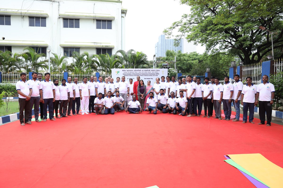 CIPETHO's tweet photo. Celebrations of #InternationalDayofYoga2023 at CIPET Head Office, Chennai
#CIPET @dcpc2017 @sinha2071 https://t.co/yRKFSb3ATX