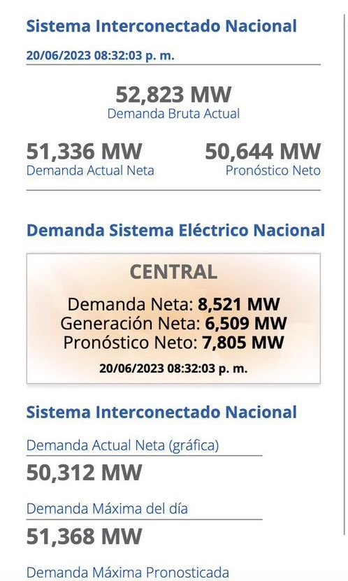 GuacamayanLeaks's tweet photo. ¿Se acuerdan cuando @lopezobrador_ dijo que el horario de verano no servida para nada? Pues el sistema eléctrico está en alerta por el alto consumo. ¿Se vienen los apagones del bienestar? 

#GuacamayaLeaks
#GuacamayaNews
#CFE
#HorarioDeVerano https://t.co/tc8cVFfvDV