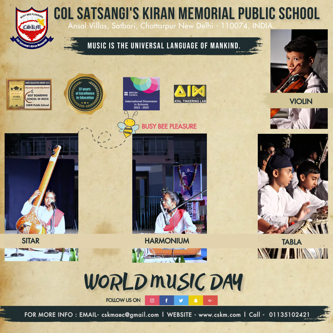 cskmpschool's tweet photo. Where words fail, music speaks…
- Hans Christian Andersen.
.
.
.
.
#worldmusicday
#busybeescskm
#prideindia
#indiabestboardingschool https://t.co/qJqM21Drux